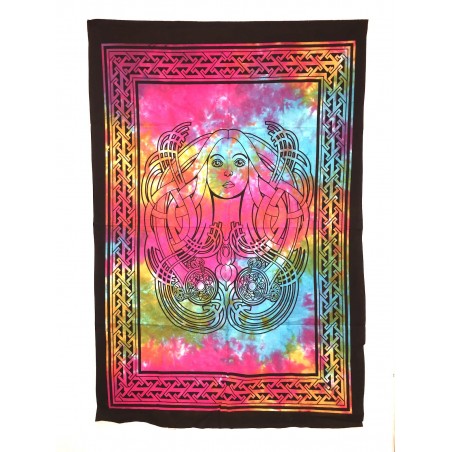 Tenture Multicolore Femme Celte Ethnique Psyche