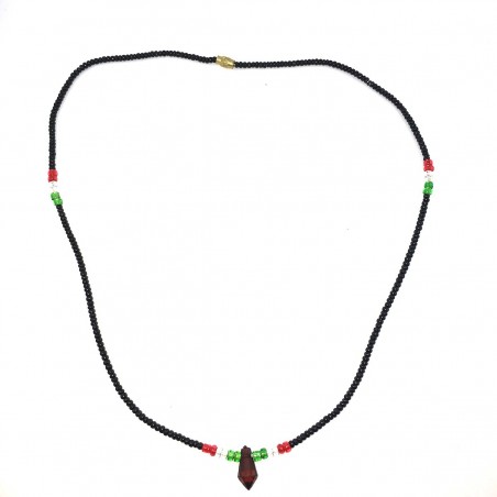 Massai perlas negras joya étnica África collar