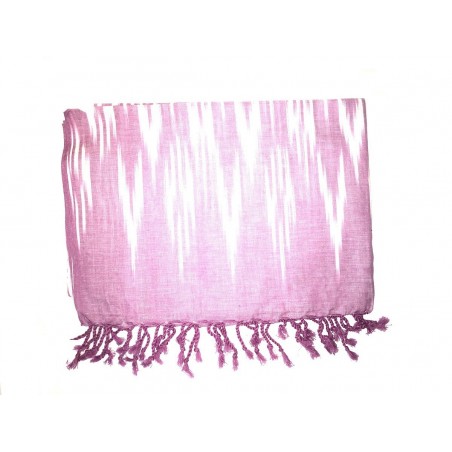 Echarpe Foulard Ikat Mauve Violet Cheich