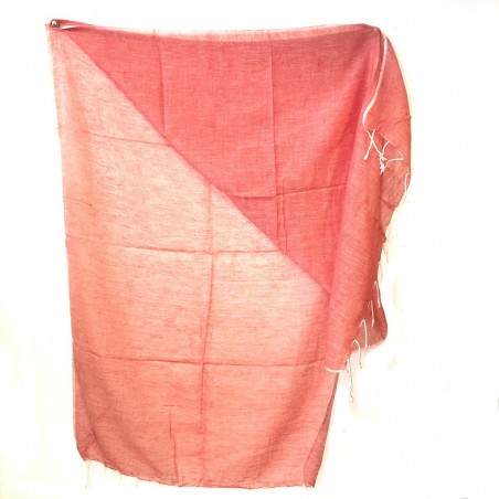 Foulard Echarpe Cheich Coton Rouge Inde
