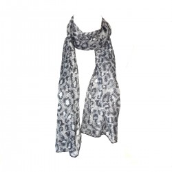 Polyester Leopard Grey Scarf Scarf Fashion