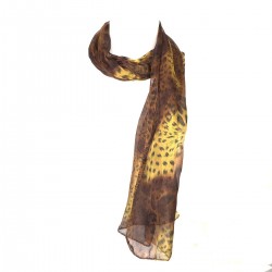 Bufanda de moda brousse amarillo chic de poliéster