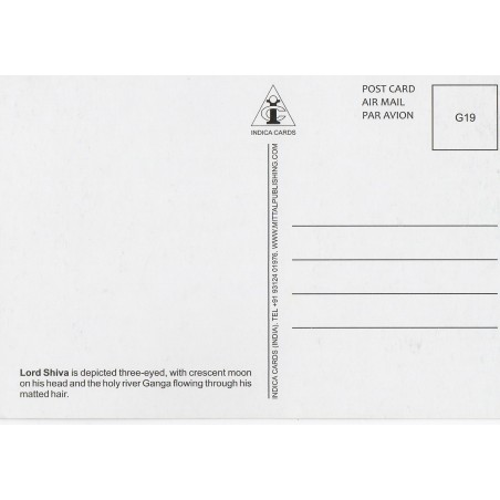 Carte Postale Shiva Seigneur Maha Shivaratri