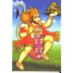 Postcard Lord Hanuman God Divinity India