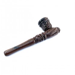 Pipa Artisanale Legno Fumo India