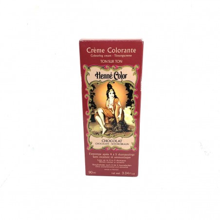 Henné Crème Chocolat Coloration Cheveux Rapide.