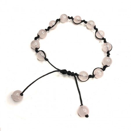 Bracelet Pierre Quartz Rose Amour Apaisement Bijou.