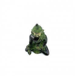 Statuette Buddha Bronze Dharmacakra Mudr