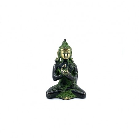 Statuette Bouddha Bronze Dhyāna Samādhi Mudrā