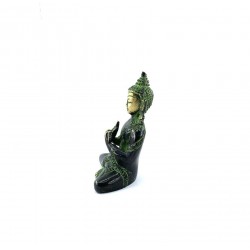 Statuetta del Buddha di bronzo Dhyuna Sam-dhi Mudr
