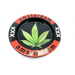 Ashtray Cannabis Amsterdam Sheet Metal