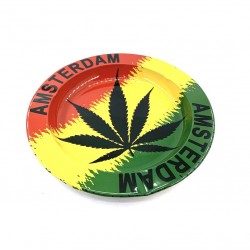 Ashtray Cannabis Amsterdam Rasta Leaf