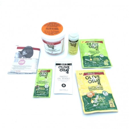 Olive Oil de Oliva Super Afro Cosmetics Kit Plancha de Pelo