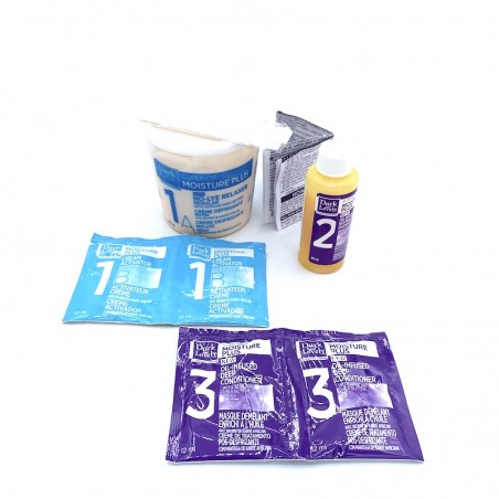 Kit de alisador de cabello Dark Lovely Normal Afro Cosmetics Pro.