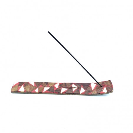 Räucherstäbchenhalter aus Holz und Knochengondel.
