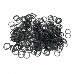 Elastiques noirs pour les tresses et les coiffures.