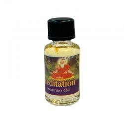 Huile Méditation Yoga Encens Flacon Brûle Parfum Ambiance