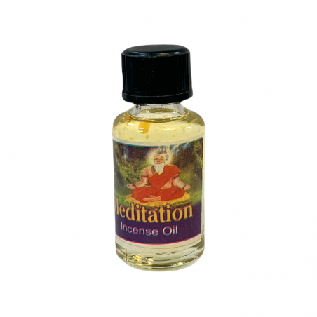 Huile Méditation Yoga Encens Flacon Brûle Parfum Ambiance