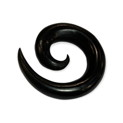 Areng wood spiral piercing
