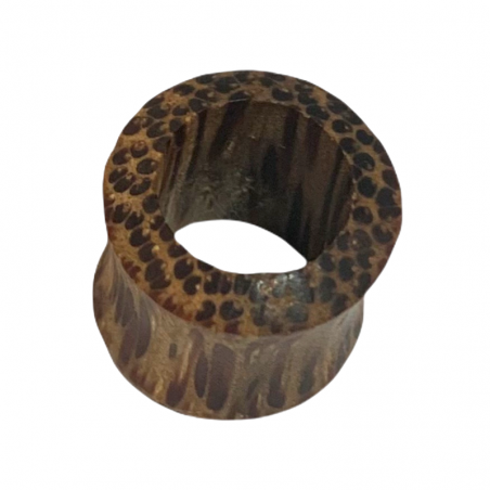 Piercing túnel de madera de coco 14 mm