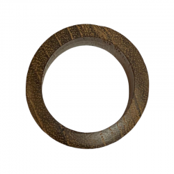 25 mm tunnel piercing in teak wood.