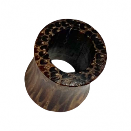 10 mm Piercing túnel de madera de coco