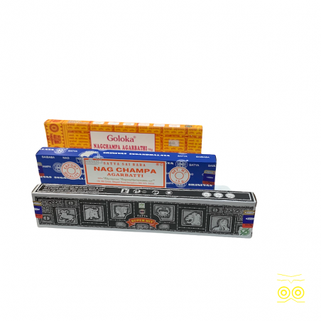 Scatole di incenso super hit, nag champa, goloka.