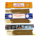 Lotto 3 scatole di bastoncini di incenso satya goloka nag champa super hit.