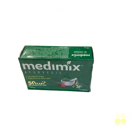 Caja de jabón natural y herbal Medimix.