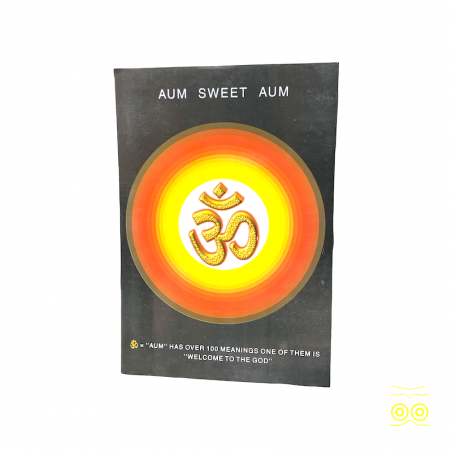 Indische Postkarte Aum Sweet Aum.