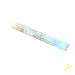 Stick di selenite per ricaricare le pietre e praticare yoga e reiki e meditazione.