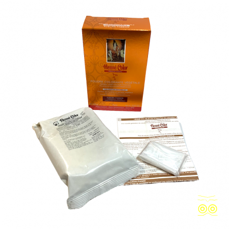 Sobre de Henna Color Premium Auburn Passion para el cabello.