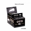 Cajas de 25 libretas de filtros de cartón de la marca OCB .