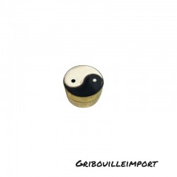 Golden Yin Yang metal box.