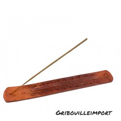 Supporto in legno per bastoncini di incenso.