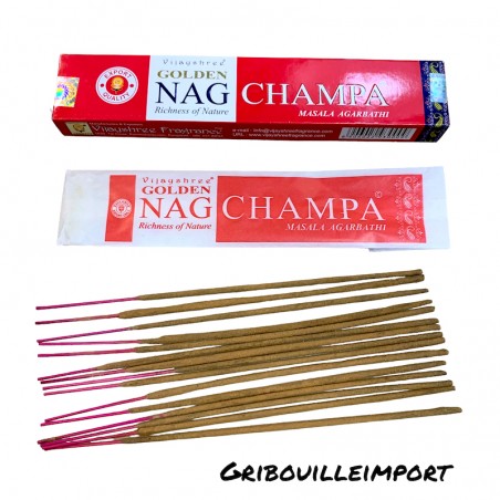 Varillas de incienso Golden Nag Champa.