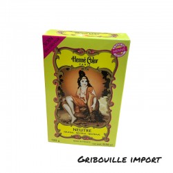 Box of 100 grams of neutral henna powder.