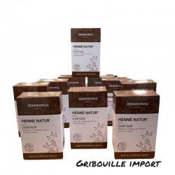 Boxes of henna powder chestnut color for the hair