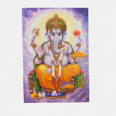 Postal de Lord Ganesh, dios elefante.