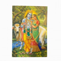 Cartolina d'amore del pastore di Krishna Radha