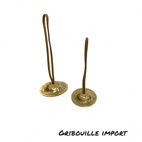 Paire de manzira ou tingshas,  cloches  bouddhistes.