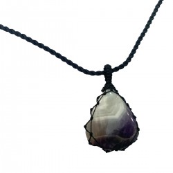Colgante de piedra amatista