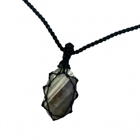 Medallón de piedra amatista violeta.