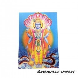 Gott Vishnu Postkarte