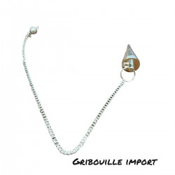 Conical Pendulum Silver Metal