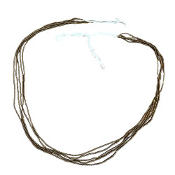 Collar Riñón Baya Marrón Brillante