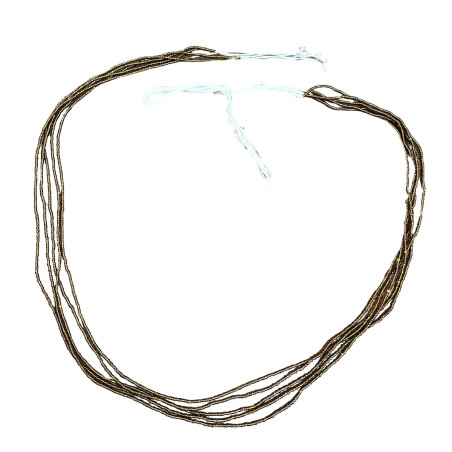 Collar Riñón Baya Marrón Brillante
