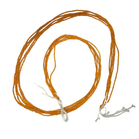 Collier en fil tour de rein baya orange.