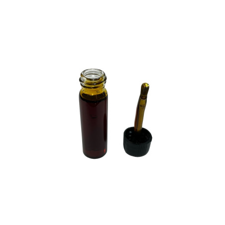 Flacon de pur parfum Myrrh avec applicateur.