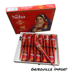 12 roten Tattoo-Henna-Kegeln